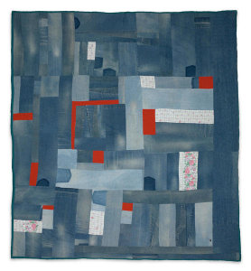 Mary Lee Bendolph - Work-clothes quilt, 2002