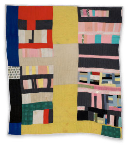 Sue Willie Seltzer - String-pieced blocks and bars, c. 1965
