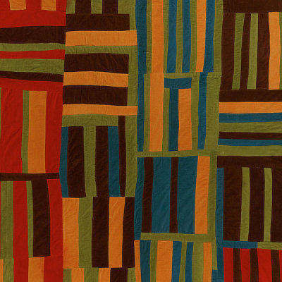Willie "Ma Willie" Abrams - "Roman Stripes" variation (detail), c. 1975