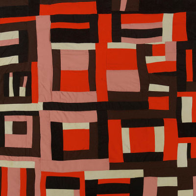 Mary Lee Bendolph - "Housetop" variation (detail), 1998