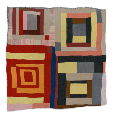 Mary L. Bennett - "Housetop"—Four-Block Variation, c. 1965
